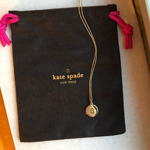 Kate Spade "B" gold necklace